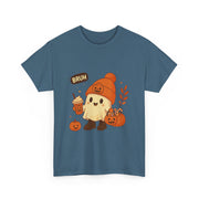 Bruh Ghost Halloween Cute Ghost Trick Or Treat Candy T-Shirt - Unisex Apparel