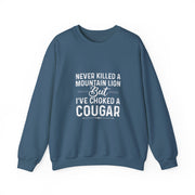 Funny Cougar Hunting Sweatshirt Gift for Men