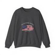 Funny Rejecting Kings Since 1776 Democracy America US Flag Sweatshirt - Unisex Apparel