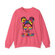 Messy Bun 1st Grade Teacher Sweatshirt Back to School Gift for Her