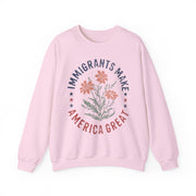 Immigrants Make America Great Floral Human Rights USA Sweatshirt Unisex Gift