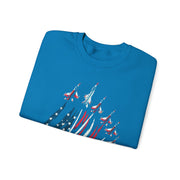 Patriotic USA Flag Fighter Jets Sweatshirt Gift for Fans