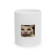 Funny Cat Meme Mug - Smart Fella or Fart Smella - Unisex Gift