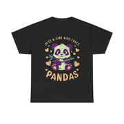 Just a Girl Who Loves Pandas Cute Panda T-Shirt Gift for Her