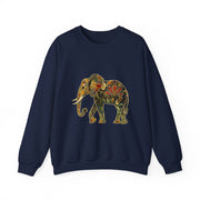 Beautiful Elephant Floral Flower Design Unisex Sweatshirt