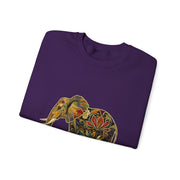 Beautiful Elephant Floral Flower Design Unisex Sweatshirt