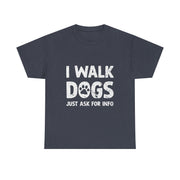 Funny Dog Walking T-Shirt – Whimsical Pet Lover Tee with Art Design for Dog Walkers Women