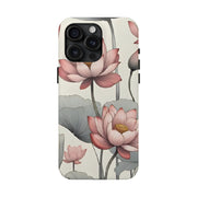 Vintage Lotus Blossom Phone Case Gift for Her - Trending Floral Design