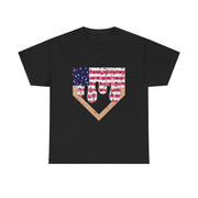 Baseball Drip Ice Cream Boy T-Shirt – Patriotic 4th of July Tee, American Flag Style, Summer Gift, Casual Wear, Fun & Festive Look