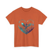 Just a Girl Who Loves Dragons T-Shirt – Cute Heart Graphic Tee for Fantasy Fans and Dragon Lovers