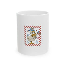 Patriotic American Goose Mug - 4th of July Gift for Him