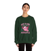 Kawaii Axolotl Sweatshirt for Girls and Kids