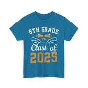 8th Grade Class of 2025 Graduation T-Shirt – Proud Graduate Tee with School Year Print for Students