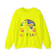 Funny LGBTQ Pride Ally Cat Rainbow Sweatshirt Unisex Gift