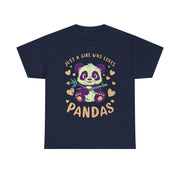 Just a Girl Who Loves Pandas Cute Panda T-Shirt Gift for Her