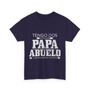 Tengo Dos Titulos Papa Abuelo Funny Spanish Father's Day T-Shirt Gift for Him