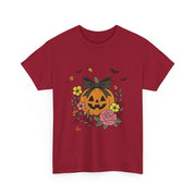 Charming Pumpkin Floral Design Accent Joy T-Shirt - Unisex Apparel