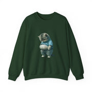 Funny Fat Cat Big Belly Cute Sweatshirt - Unisex Apparel