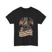 Color Our World Dragon T-Shirt – Fun Summer Reading 2025 Tee with Whimsical Art for Book-Loving