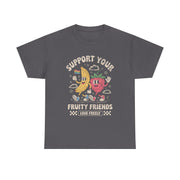 Retro Fruit LGBT Pride Support T-Shirt  Support Your Fruity Friends Unisex Apparel