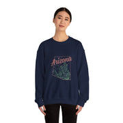 Arizona AZ Pride State Map Cactus Desert Vintage Sweatshirt - Unisex Apparel