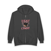 I Eat Cement Funny Cat Meme Zip Hoodie - Unisex Apparel