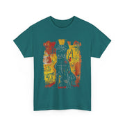 Womens Pop Art Dog 90s Graffiti V-Neck T-Shirt Gift for Her