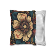 Retro Blooms Flower Pillow Case - Spring Summer Decor