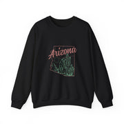 Arizona AZ Pride State Map Cactus Desert Vintage Sweatshirt - Unisex Apparel