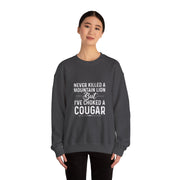 Funny Cougar Hunting Sweatshirt Gift for Men