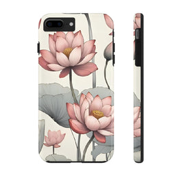 Vintage Lotus Blossom Phone Case Gift for Her - Trending Floral Design
