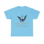 U.S. Navy Veteran T-Shirt – Bold Military Pride Tee with American Flag Graphic for Veterans and Patriotic Men
