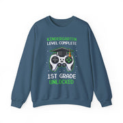 Kindergarten Graduation Gamer Sweatshirt 1st Grade Unlocked Gift for Boys Kids