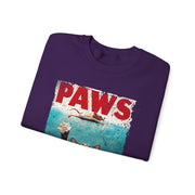 Humorous Cat Chasing Mouse PAWS Parody Sweatshirt  Funny Gift for Fans