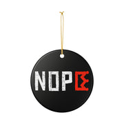 No Kings Nope Protest Sign Ornament