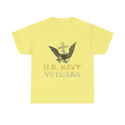 U.S. Navy Veteran T-Shirt – Bold Military Pride Tee with American Flag Graphic for Veterans and Patriotic Men