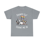 LGBT Ally Raccoon T-Shirt – Funny Pride Tee with Rainbow Flag for Supportive Friends and LGBTQ+ Allies