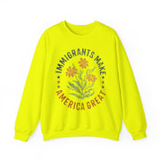 Immigrants Make America Great Floral Human Rights USA Sweatshirt Unisex Gift