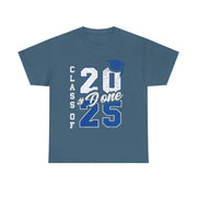DONE Class of 2025 Graduation T-Shirt – Bold Grad Seniors 2025 Tee for Him or Her to Celebrate the Big Day