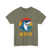 Retro Vintage Shark Fin Week 2025 Shark Lover Ocean Wildlife Unisex T-Shirt