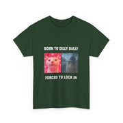 Funny Cat Meme Tank Top - Born to Dilly Dally - Unisex Apparel