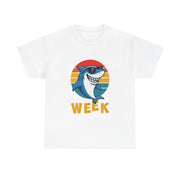 Retro Vintage Shark Fin Week 2025 Shark Lover Ocean Wildlife Unisex T-Shirt