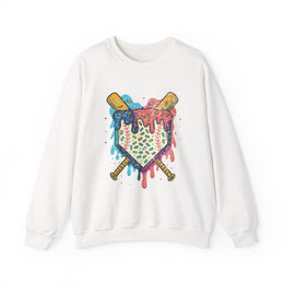 Cool Baseball Boys Ice Cream Drip Sweatshirt - Unisex Apparel