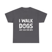 Funny Dog Walking T-Shirt – Whimsical Pet Lover Tee with Art Design for Dog Walkers Women