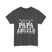 Tengo Dos Titulos Papa Abuelo Funny Spanish Father's Day T-Shirt Gift for Him
