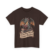 Color Our World Dragon T-Shirt – Fun Summer Reading 2025 Tee with Whimsical Art for Book-Loving