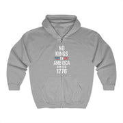 No Kings In America Since 1776 Zip Hoodie Unisex Gift