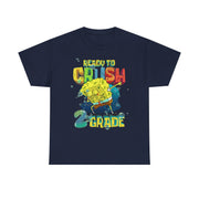 Spongebob Dabbing Ready to Crush 2nd Grade School T-Shirt Gift for Students