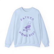 Father Mows Best Lawn Care Gardener Sweatshirt Father's Day Gift for Him