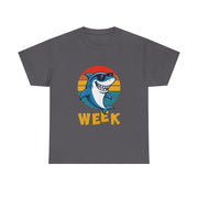 Retro Vintage Shark Fin Week 2025 Shark Lover Ocean Wildlife Unisex T-Shirt